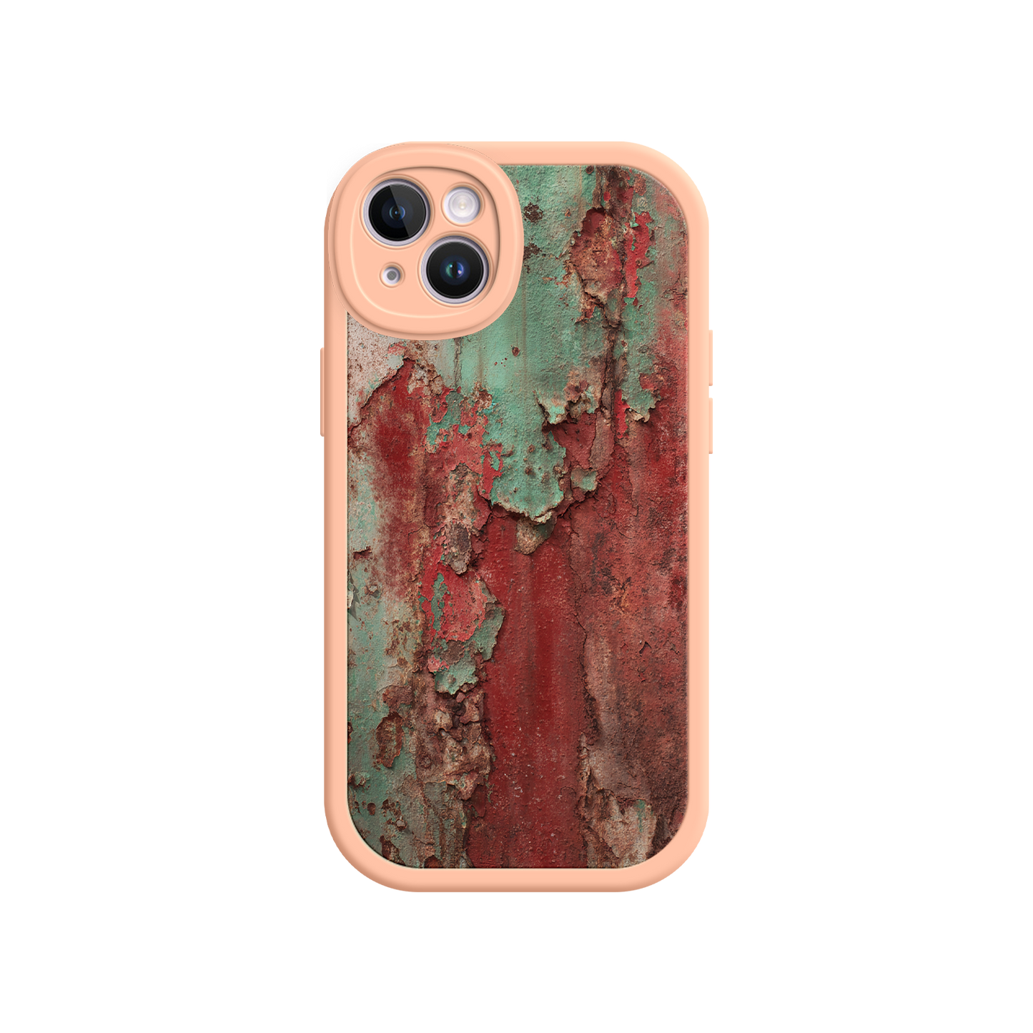 #MC0022 Factory Wholesale Rustic Metal Texture Phone Case – Vintage Industrial Style for iPhone 17