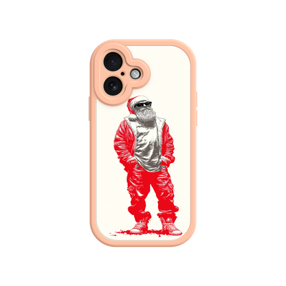 Holiday iPhone case with cool Santa in sunglasses