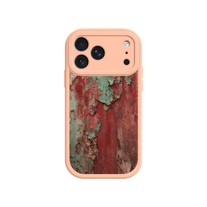 #MC0022 Factory Wholesale Rustic Metal Texture Phone Case – Vintage Industrial Style for iPhone 17