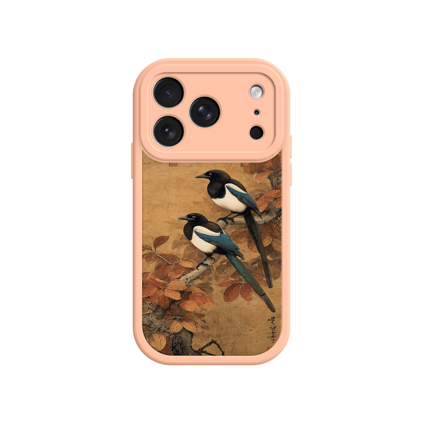 Elegant phone case with photogenic bird design