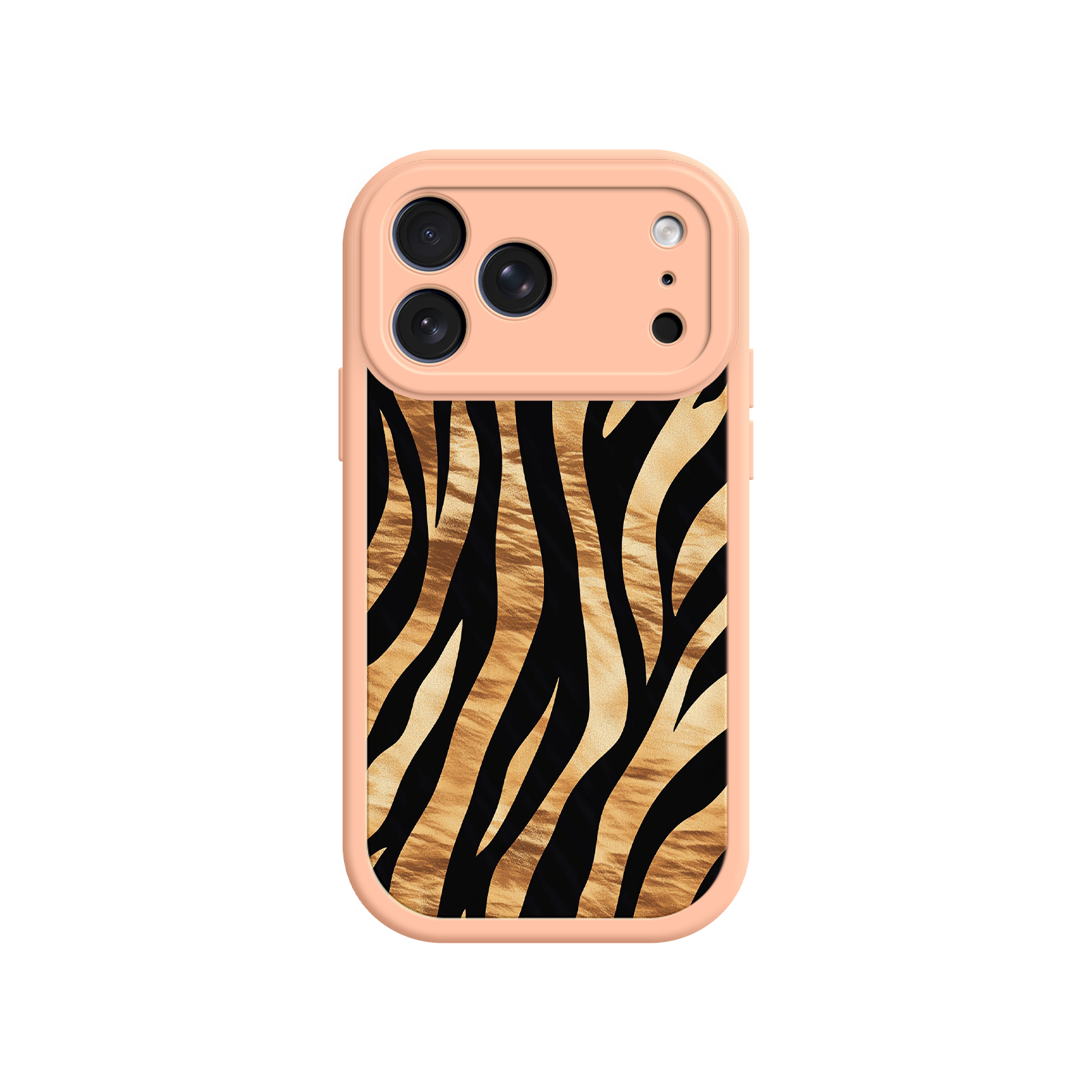 Statement phone case with animal print texture