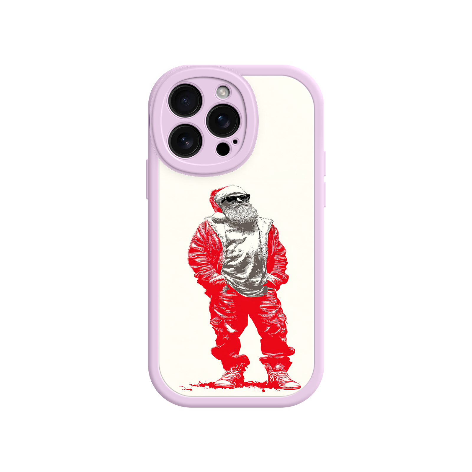 Bold urban Santa phone case for stylish users