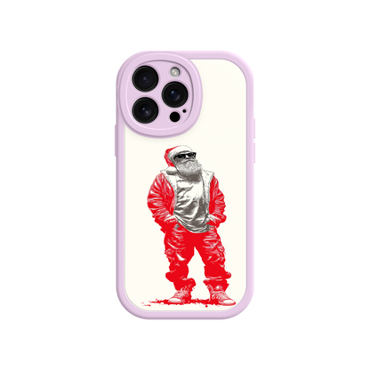 Bold urban Santa phone case for stylish users
