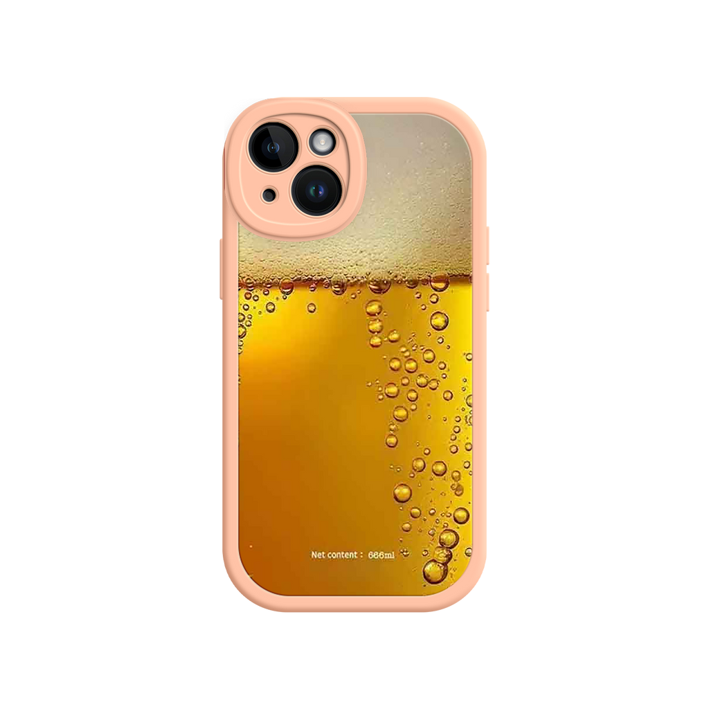 Funny Beer Glass Phone Case – Realistic Foam Design, Novelty Gift for Beer Lovers