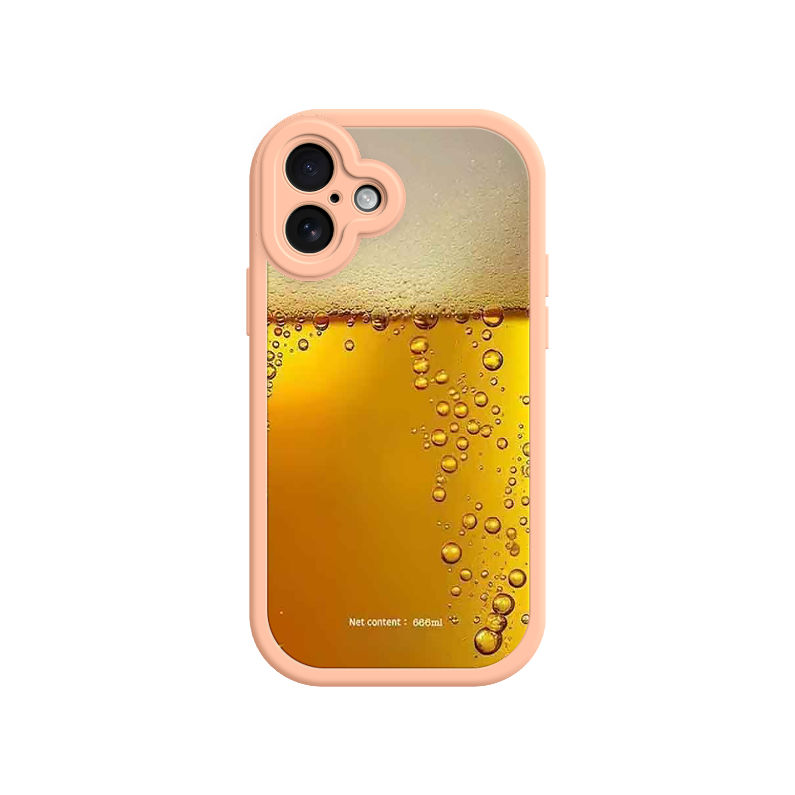 Funny Beer Glass Phone Case – Realistic Foam Design, Novelty Gift for Beer Lovers