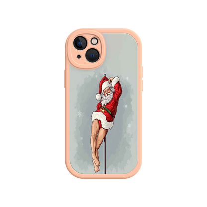 #MC0038 Factory Wholesale Pole Dancing Santa Claus iPhone 17 Case – Funny Christmas Art, Cheeky Holiday Design, Festive Adult Humor