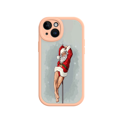 #MC0038 Factory Wholesale Pole Dancing Santa Claus iPhone 17 Case – Funny Christmas Art, Cheeky Holiday Design, Festive Adult Humor