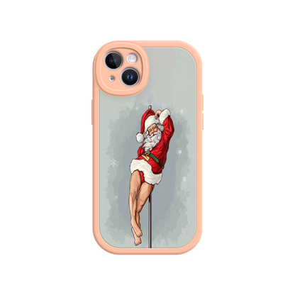 #MC0038 Factory Wholesale Pole Dancing Santa Claus iPhone 17 Case – Funny Christmas Art, Cheeky Holiday Design, Festive Adult Humor