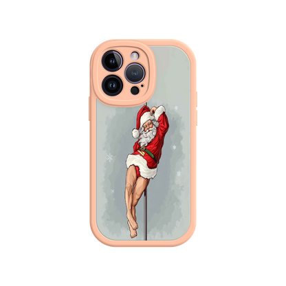 #MC0038 Factory Wholesale Pole Dancing Santa Claus iPhone 17 Case – Funny Christmas Art, Cheeky Holiday Design, Festive Adult Humor