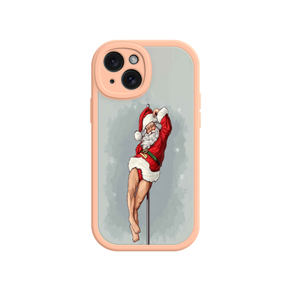 #MC0038 Factory Wholesale Pole Dancing Santa Claus iPhone 17 Case – Funny Christmas Art, Cheeky Holiday Design, Festive Adult Humor