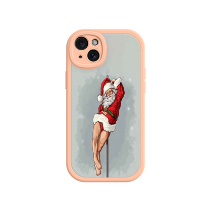 #MC0038 Factory Wholesale Pole Dancing Santa Claus iPhone 17 Case – Funny Christmas Art, Cheeky Holiday Design, Festive Adult Humor