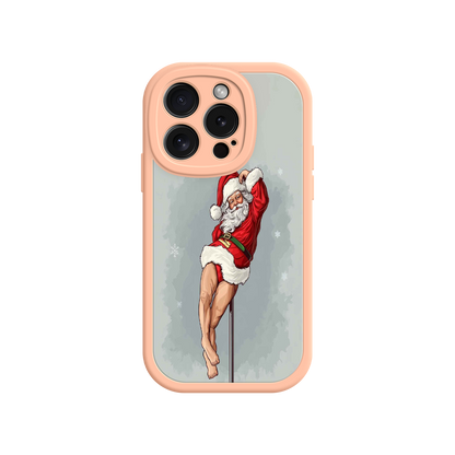 #MC0038 Factory Wholesale Pole Dancing Santa Claus iPhone 17 Case – Funny Christmas Art, Cheeky Holiday Design, Festive Adult Humor
