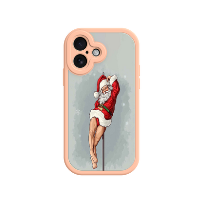 #MC0038 Factory Wholesale Pole Dancing Santa Claus iPhone 17 Case – Funny Christmas Art, Cheeky Holiday Design, Festive Adult Humor