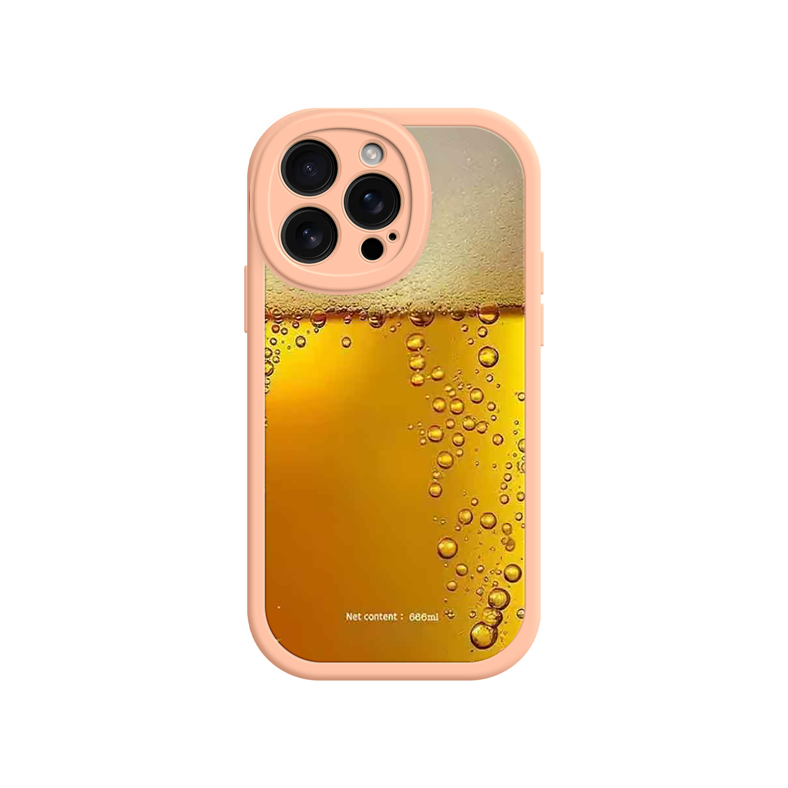 Funny Beer Glass Phone Case – Realistic Foam Design, Novelty Gift for Beer Lovers