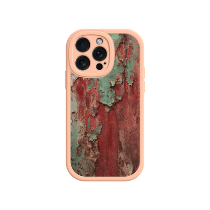 #MC0022 Factory Wholesale Rustic Metal Texture Phone Case – Vintage Industrial Style for iPhone 17