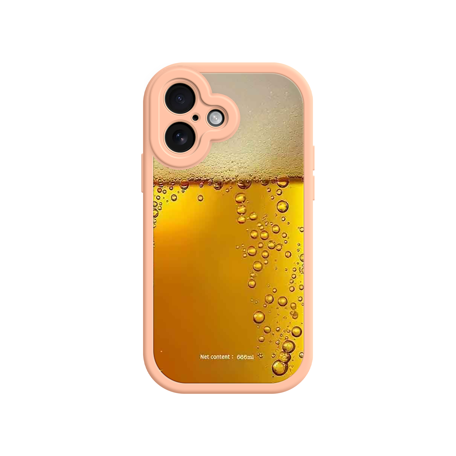 Funny Beer Glass Phone Case – Realistic Foam Design, Novelty Gift for Beer Lovers