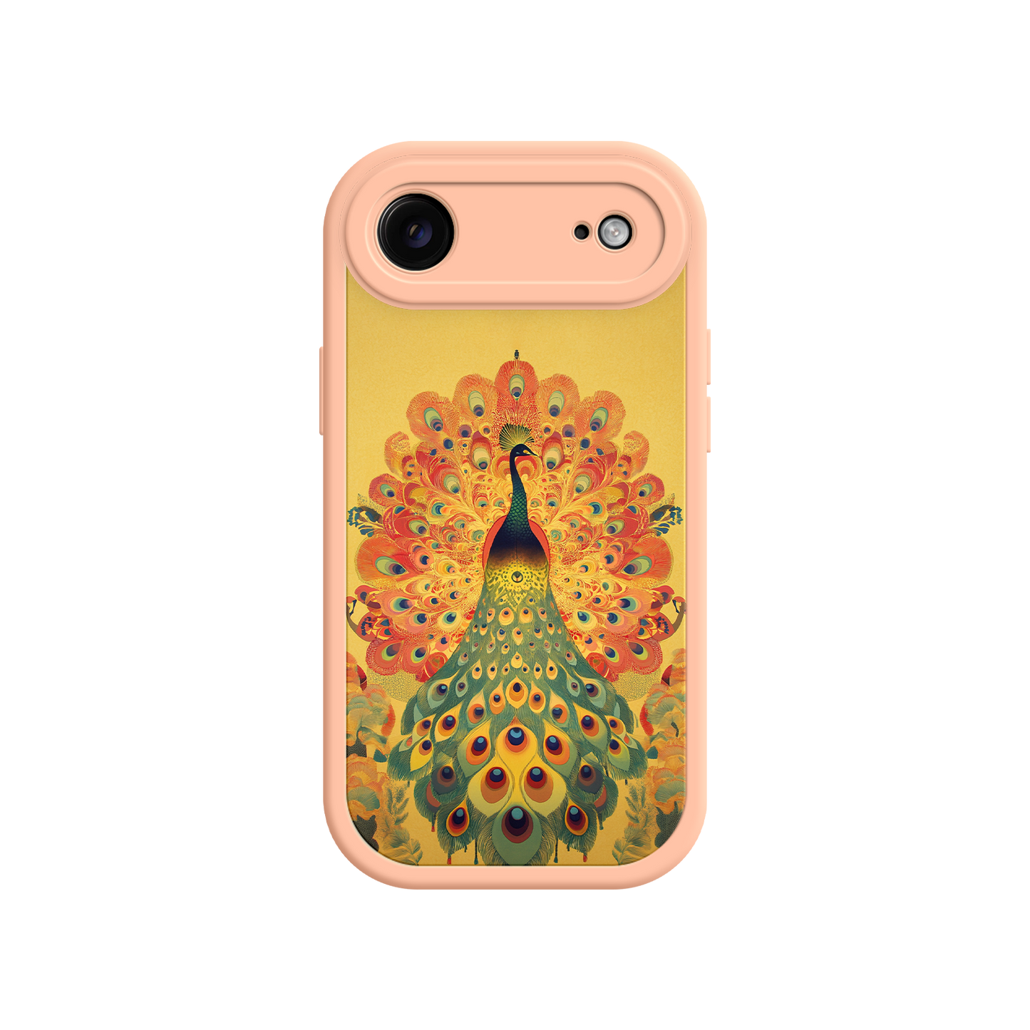 #MC0009 Factory Wholesale Peacock iPhone Case – Artistic Bird Design with Vibrant Feathers & Boho Style