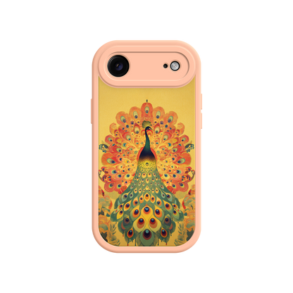 #MC0009 Factory Wholesale Peacock iPhone Case – Artistic Bird Design with Vibrant Feathers & Boho Style