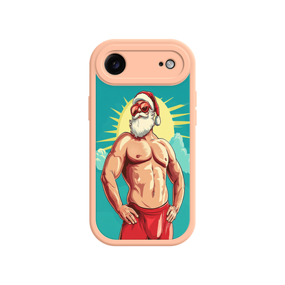 Santa Claus iPhone case with bold festive design