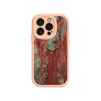 #MC0022 Factory Wholesale Rustic Metal Texture Phone Case – Vintage Industrial Style for iPhone 17