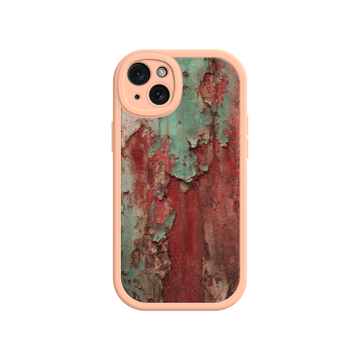 #MC0022 Factory Wholesale Rustic Metal Texture Phone Case – Vintage Industrial Style for iPhone 17