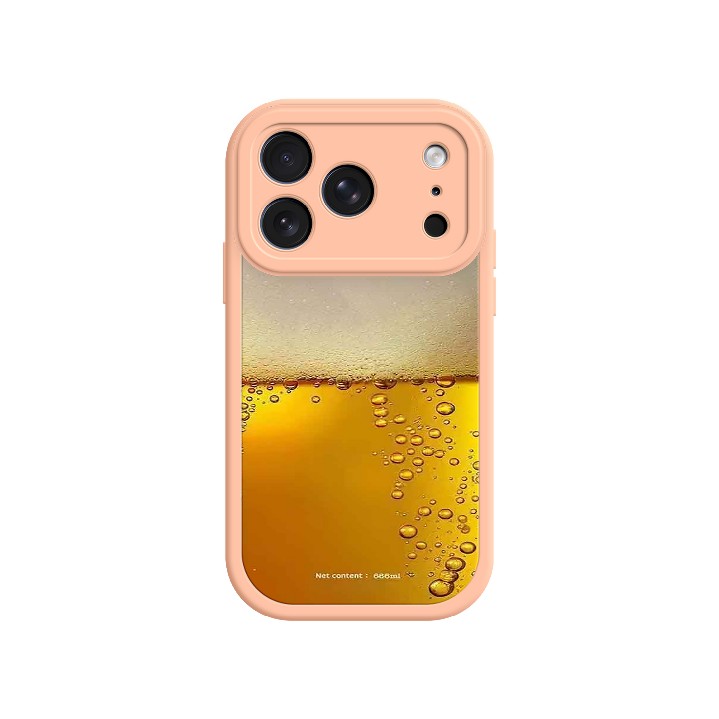 #MC0007 Factory Wholesale Funny Beer Glass Phone Case – Realistic Foam Design, Novelty Gift for Beer Lovers