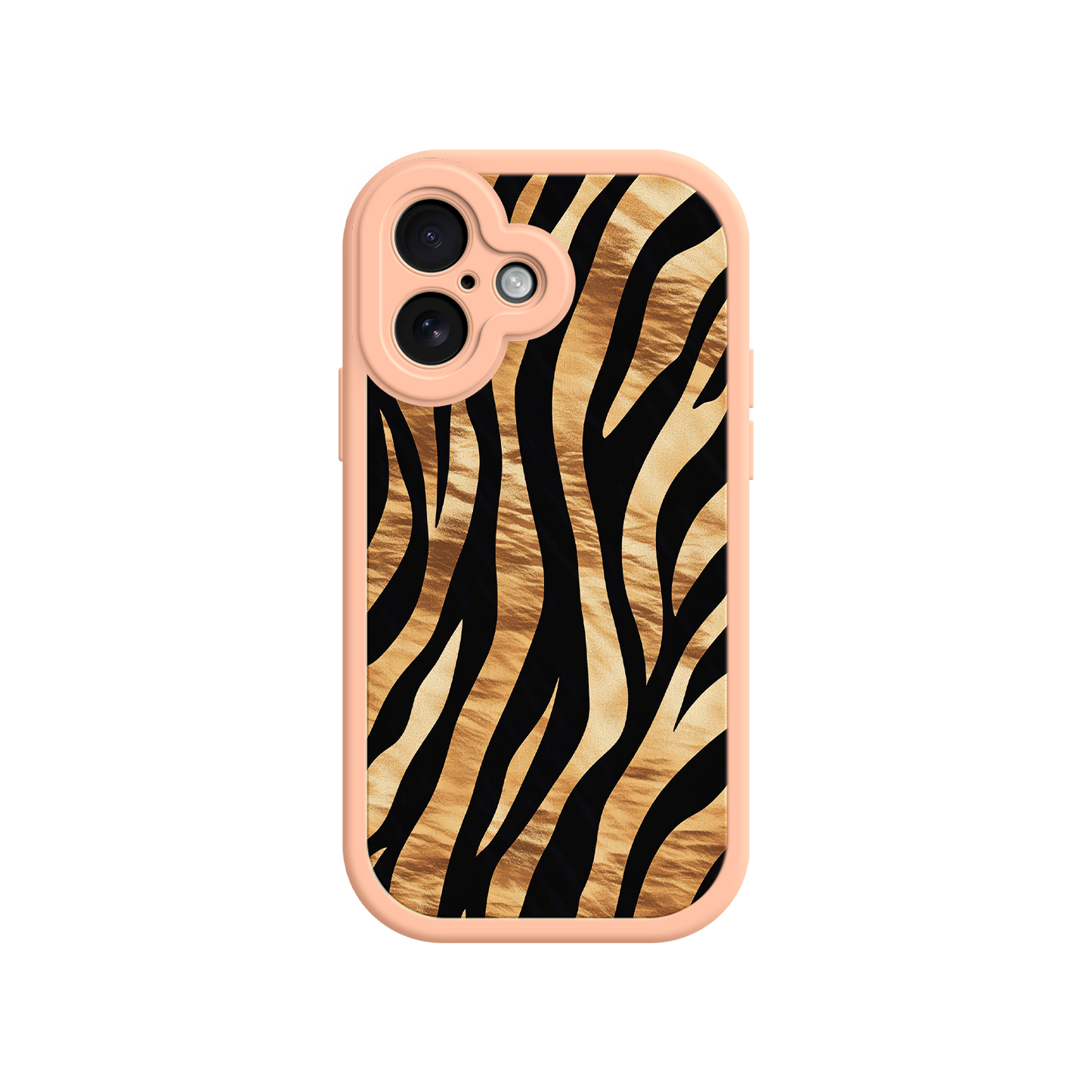 Statement phone case with safari-inspired stripes
