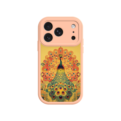 #MC0009 Factory Wholesale Peacock iPhone Case – Artistic Bird Design with Vibrant Feathers & Boho Style