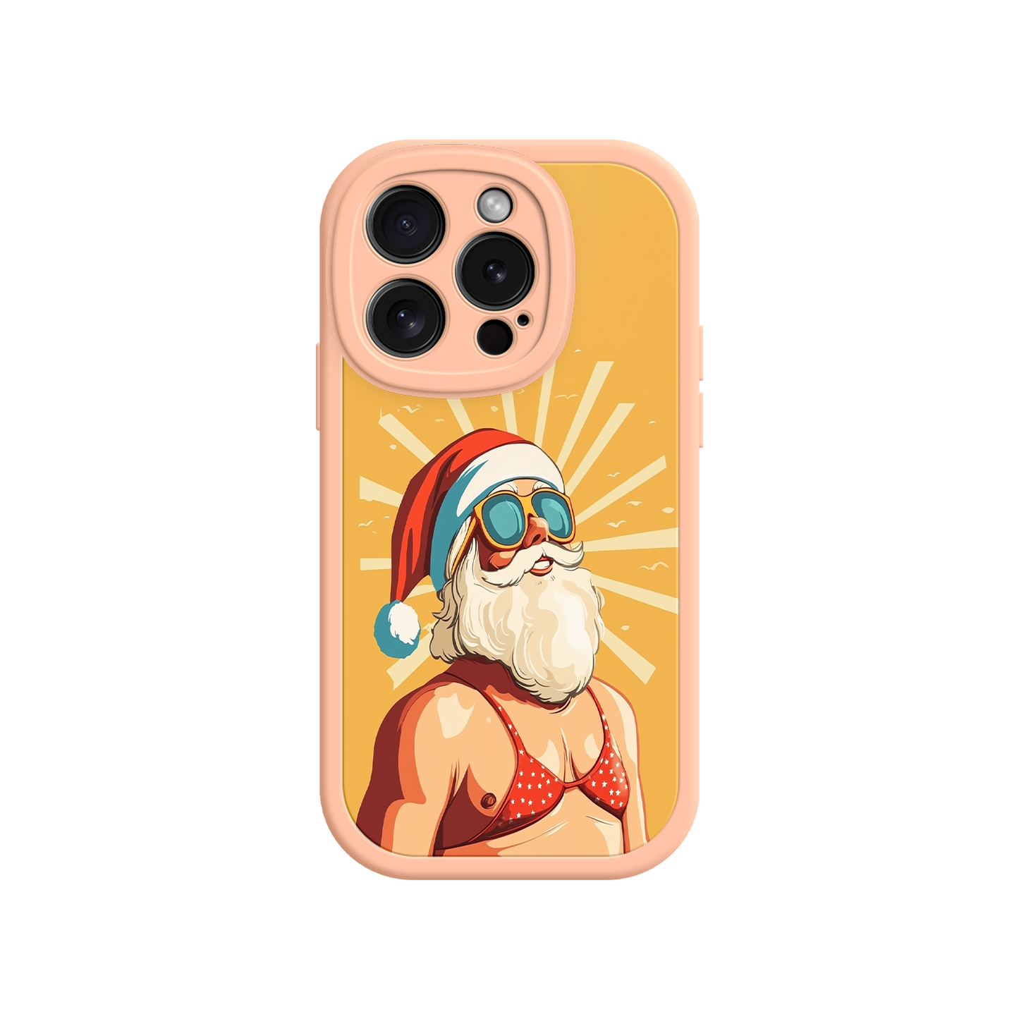 Santa Claus phone case with summer design for Shopify
