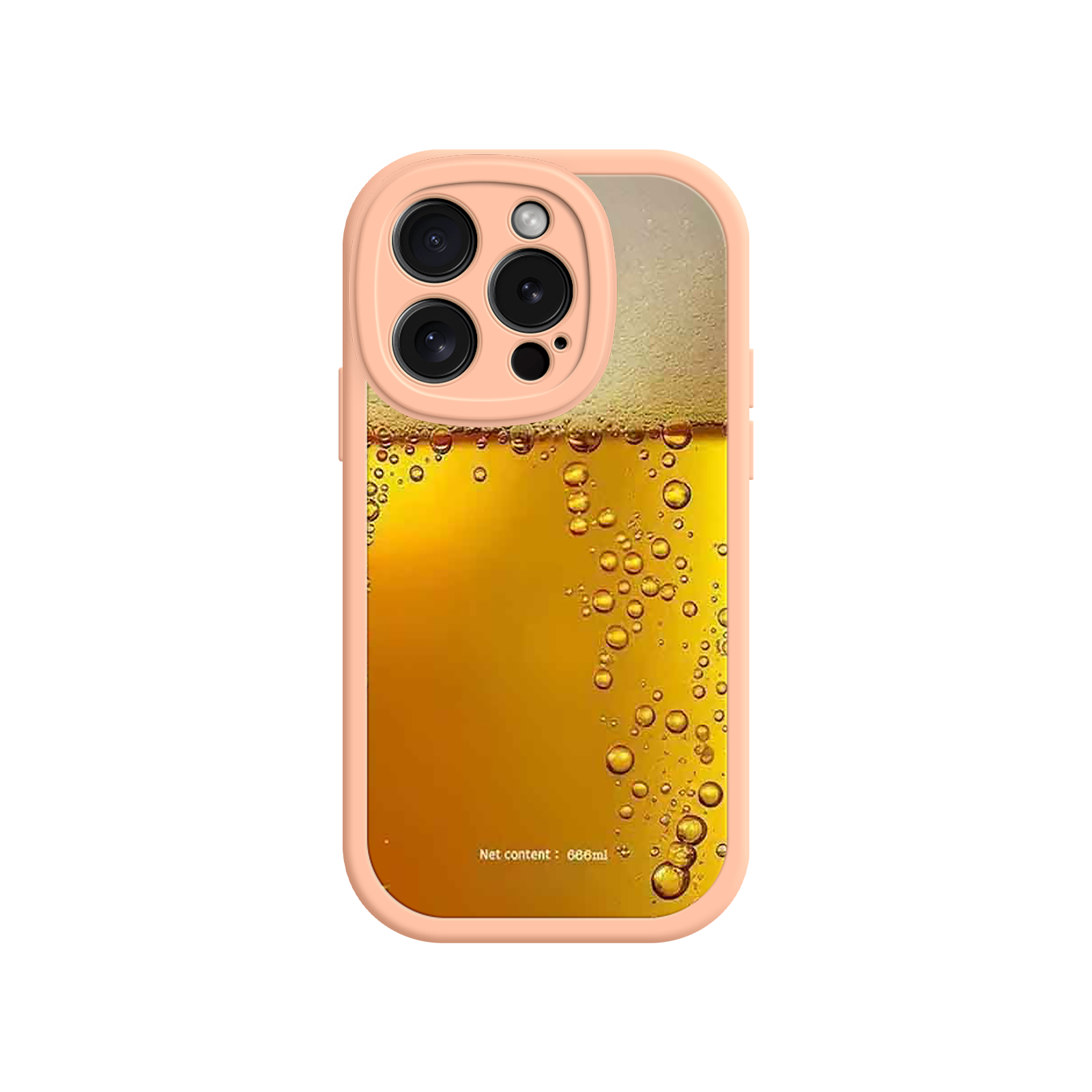 Funny Beer Glass Phone Case – Realistic Foam Design, Novelty Gift for Beer Lovers