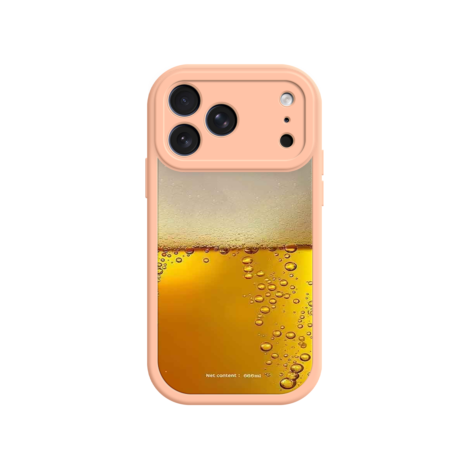 Funny Beer Glass Phone Case – Realistic Foam Design, Novelty Gift for Beer Lovers