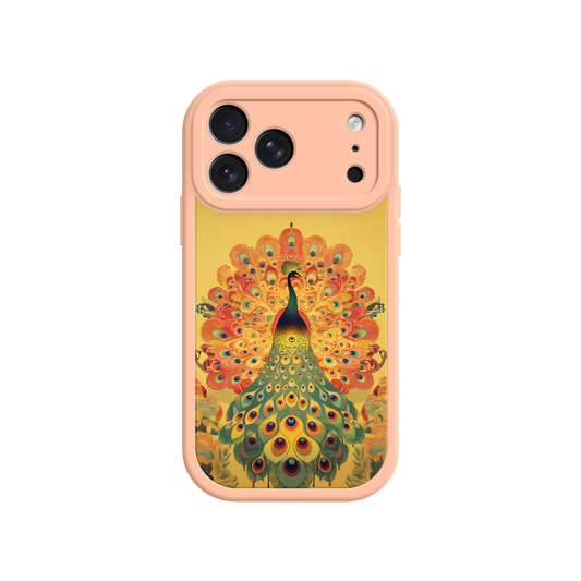 #MC0009 Factory Wholesale Peacock iPhone Case – Artistic Bird Design with Vibrant Feathers & Boho Style