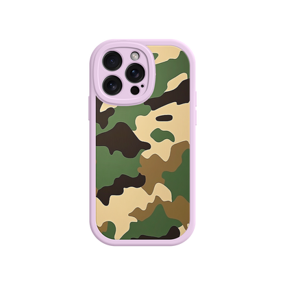 #MC0031 Factory Wholesale Military Camo iPhone 17 Case – Woodland Camouflage, Tactical Design, Rugged Phone Cover