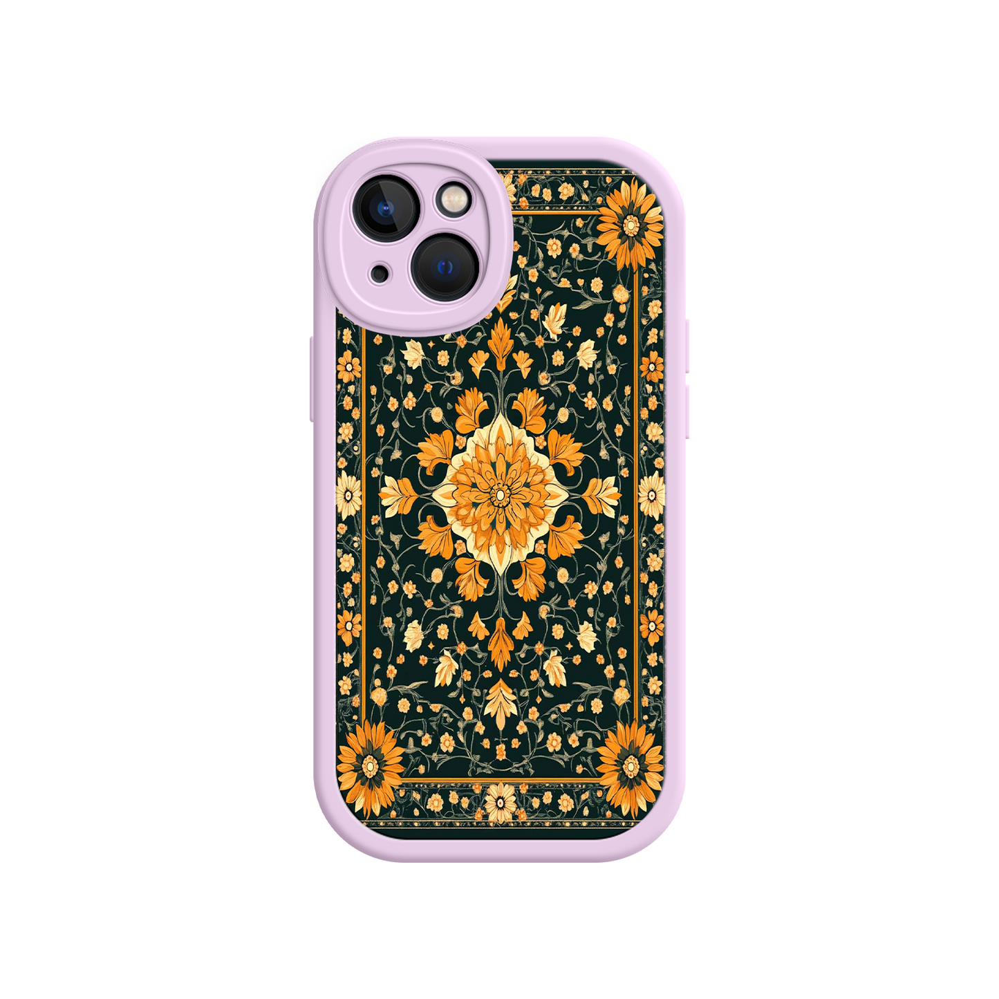 #MC0042 Factory Wholesale Ornate Floral iPhone 17 Case – Baroque Vintage Pattern Protective Cover for iPhone 16 Pro / Max