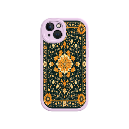 #MC0042 Factory Wholesale Ornate Floral iPhone 17 Case – Baroque Vintage Pattern Protective Cover for iPhone 16 Pro / Max