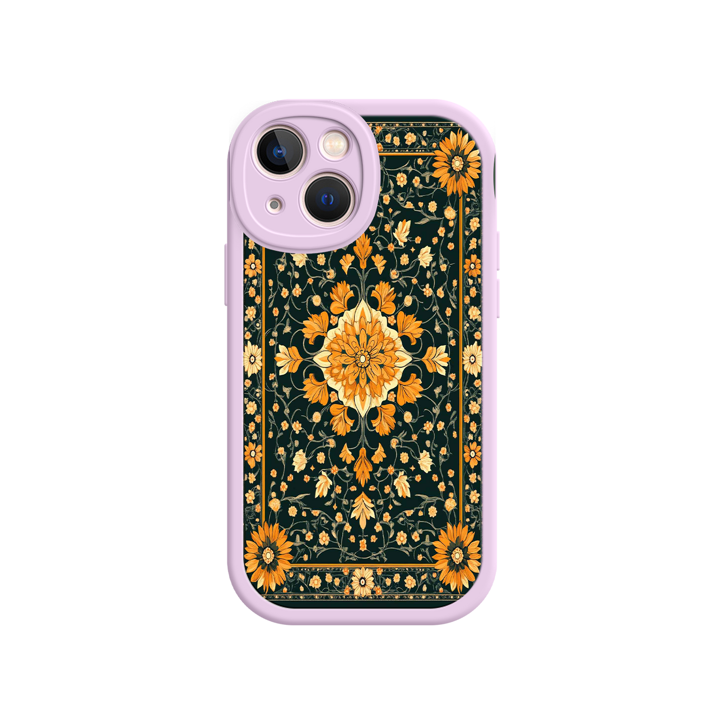 #MC0042 Factory Wholesale Ornate Floral iPhone 17 Case – Baroque Vintage Pattern Protective Cover for iPhone 16 Pro / Max