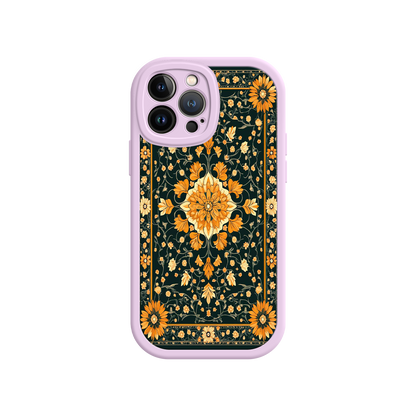 #MC0042 Factory Wholesale Ornate Floral iPhone 17 Case – Baroque Vintage Pattern Protective Cover for iPhone 16 Pro / Max