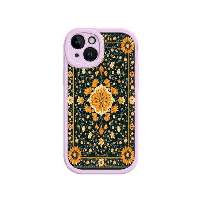 #MC0042 Factory Wholesale Ornate Floral iPhone 17 Case – Baroque Vintage Pattern Protective Cover for iPhone 16 Pro / Max