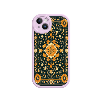 #MC0042 Factory Wholesale Ornate Floral iPhone 17 Case – Baroque Vintage Pattern Protective Cover for iPhone 16 Pro / Max