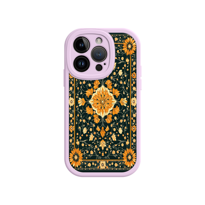#MC0042 Factory Wholesale Ornate Floral iPhone 17 Case – Baroque Vintage Pattern Protective Cover for iPhone 16 Pro / Max