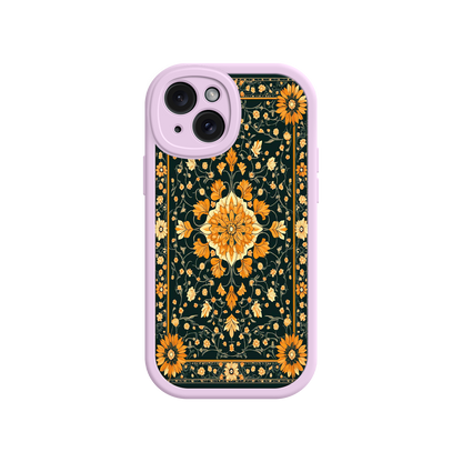#MC0042 Factory Wholesale Ornate Floral iPhone 17 Case – Baroque Vintage Pattern Protective Cover for iPhone 16 Pro / Max