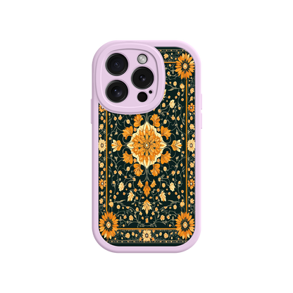 #MC0042 Factory Wholesale Ornate Floral iPhone 17 Case – Baroque Vintage Pattern Protective Cover for iPhone 16 Pro / Max