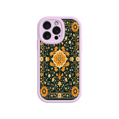 #MC0042 Factory Wholesale Ornate Floral iPhone 17 Case – Baroque Vintage Pattern Protective Cover for iPhone 16 Pro / Max