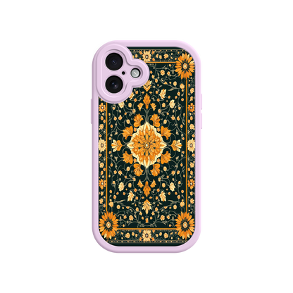 #MC0042 Factory Wholesale Ornate Floral iPhone 17 Case – Baroque Vintage Pattern Protective Cover for iPhone 16 Pro / Max