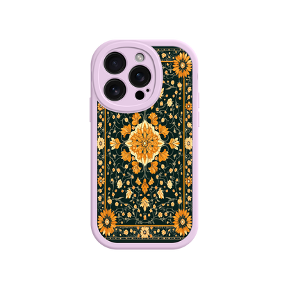 #MC0042 Factory Wholesale Ornate Floral iPhone 17 Case – Baroque Vintage Pattern Protective Cover for iPhone 16 Pro / Max