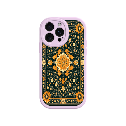 #MC0042 Factory Wholesale Ornate Floral iPhone 17 Case – Baroque Vintage Pattern Protective Cover for iPhone 16 Pro / Max
