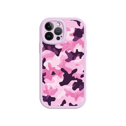#MC0030 Factory Wholesale Pink Camo iPhone 17 Case – Camouflage, Feminine Style, Protective Phone Cover