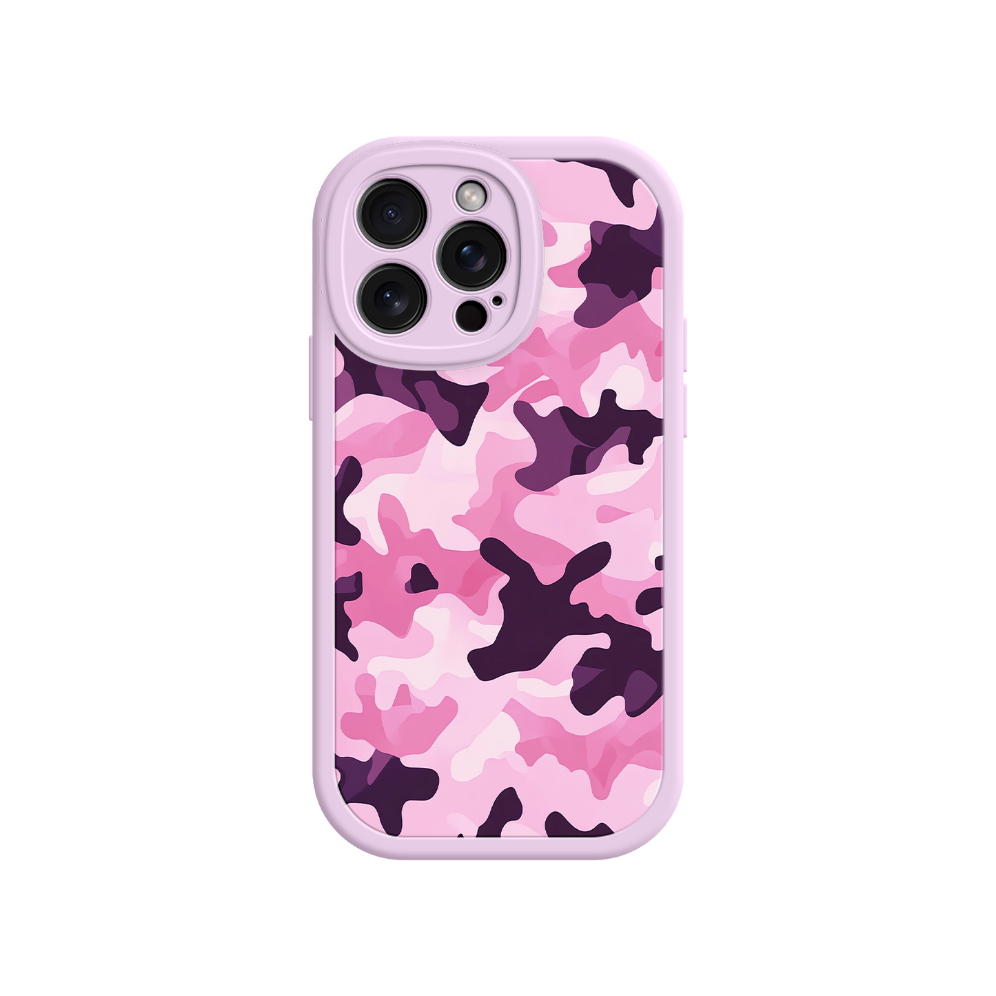 #MC0030 Factory Wholesale Pink Camo iPhone 17 Case – Camouflage, Feminine Style, Protective Phone Cover
