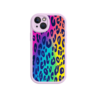 #MC0035 Factory Wholesale Rainbow Leopard Print iPhone 17 Case – Vibrant Gradient Leopard Pattern, Colorful Animal Print Design, Trendy Animal Print Phone Cover