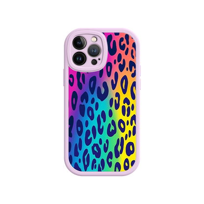 #MC0035 Factory Wholesale Rainbow Leopard Print iPhone 17 Case – Vibrant Gradient Leopard Pattern, Colorful Animal Print Design, Trendy Animal Print Phone Cover